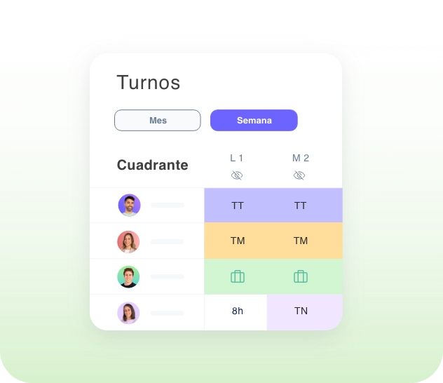 gestion de turnos de trabajo