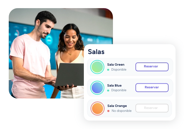 reservas de salas de trabajo